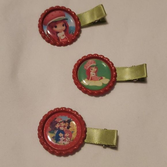 NEW STRAWBERRY SHORTCAKE BOTTLECAP CLIPPY TRIO NO. 2 - Picture 1 of 1